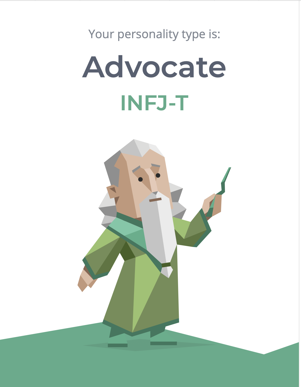 •Creative – Advocate personalities enjoy finding the perfect solution ...